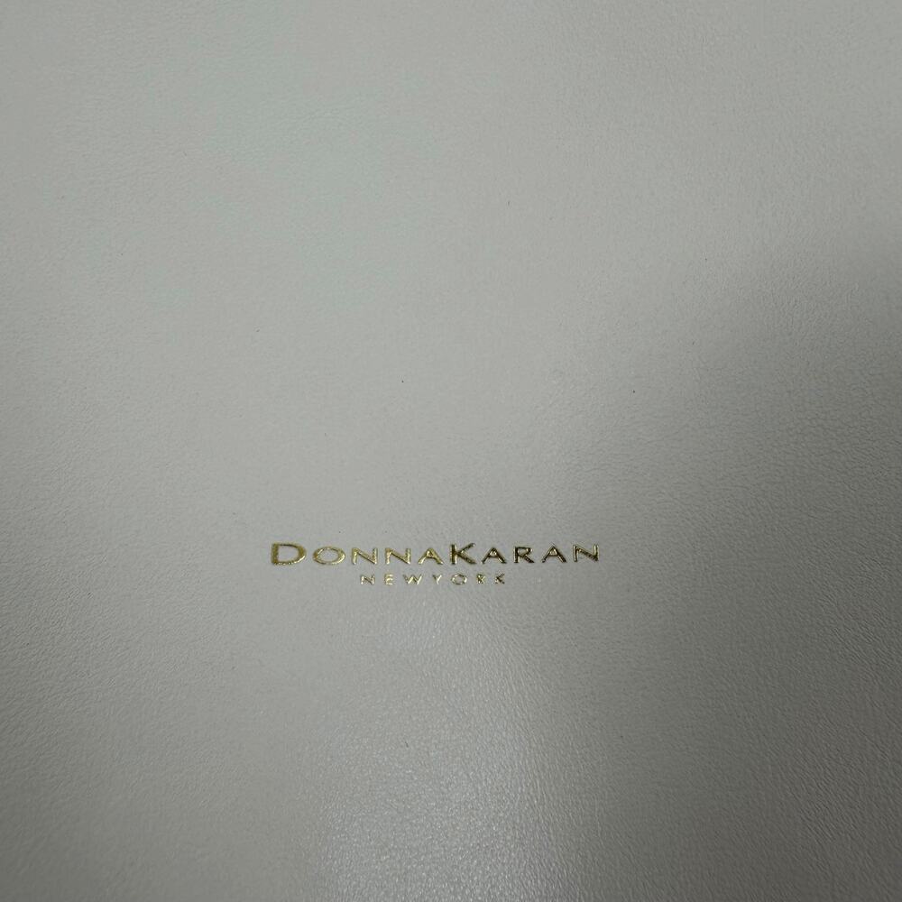 Donna Karan Baldwin Large Shoulder Bag with Pouch Sand White Leather - Picture 10 of 15
